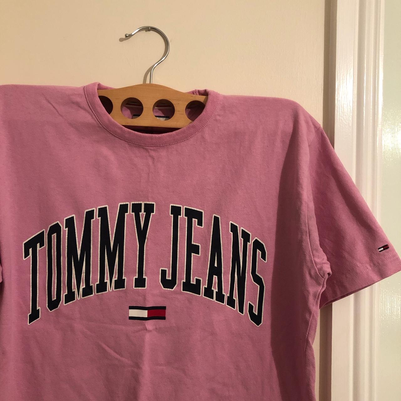 tommy jeans shirt pink