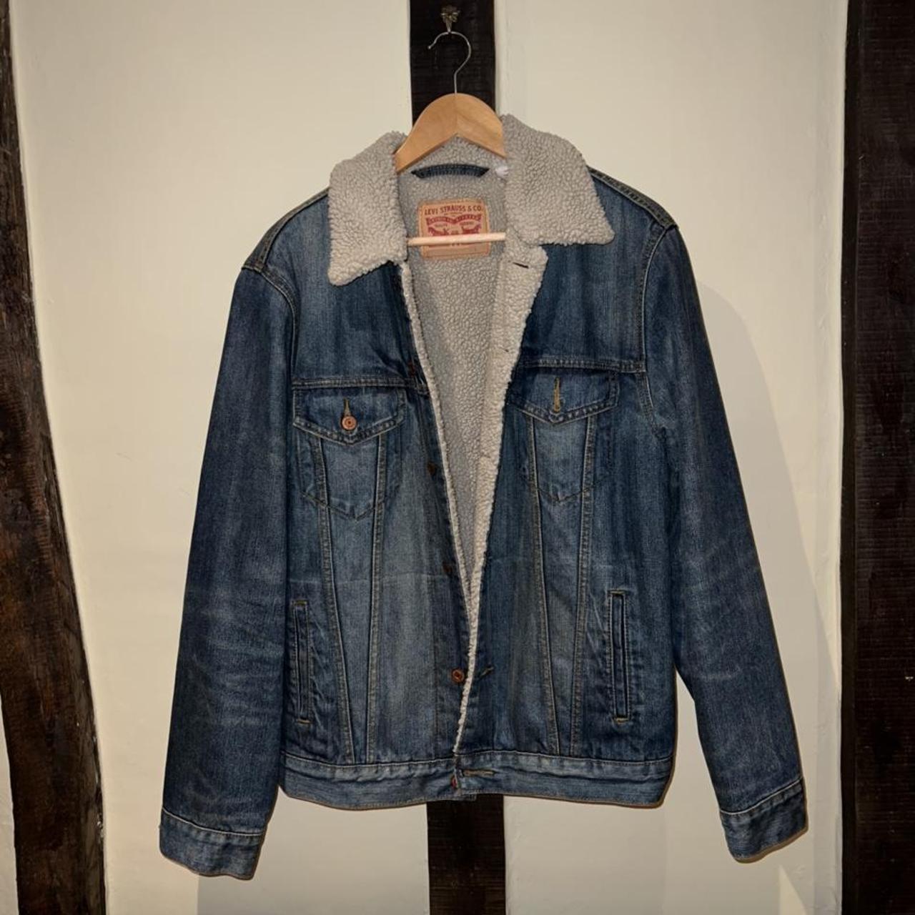 Levi jean jacket with clearance wool lining