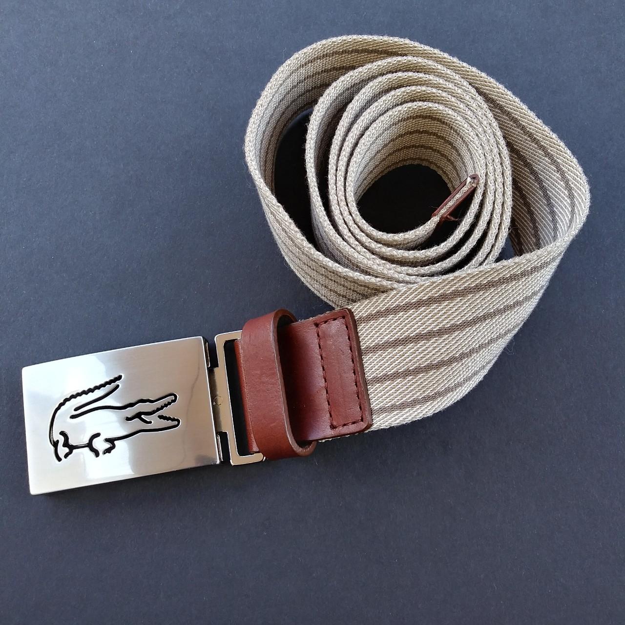 lacoste alligator belt