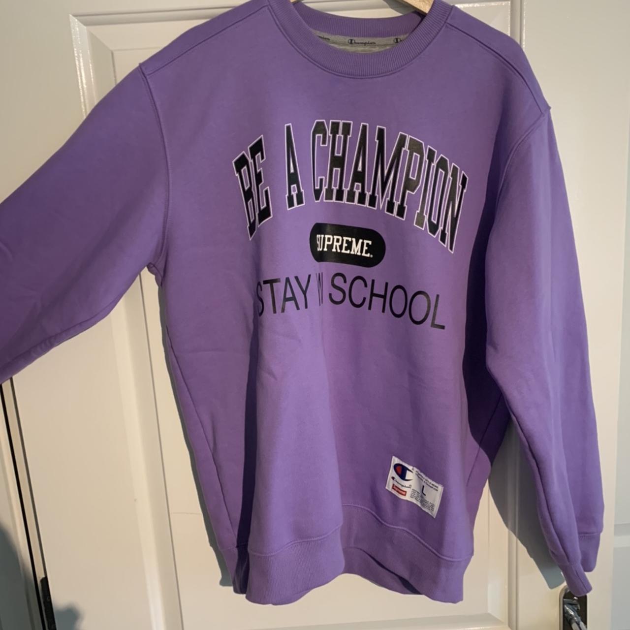 Supreme x champion stay cheap in school