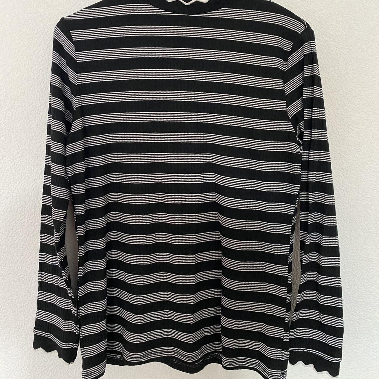 Matalan Womens Black And White Shirt Depop 5333