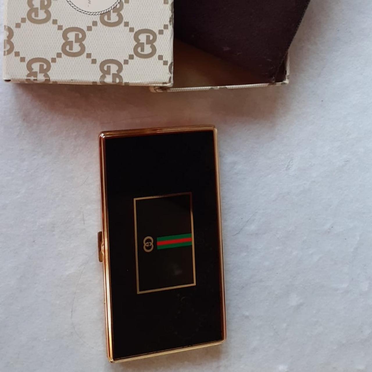Portasigarette/Portacarte Vintage Gucci con scatola - Depop
