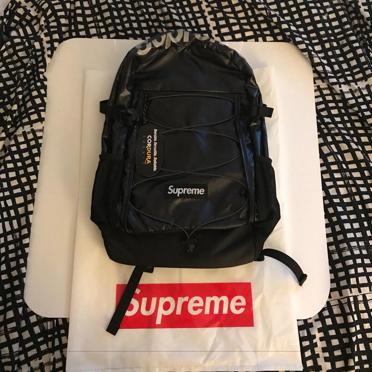 Supreme FW17 Cordura 2024 Black Backpack