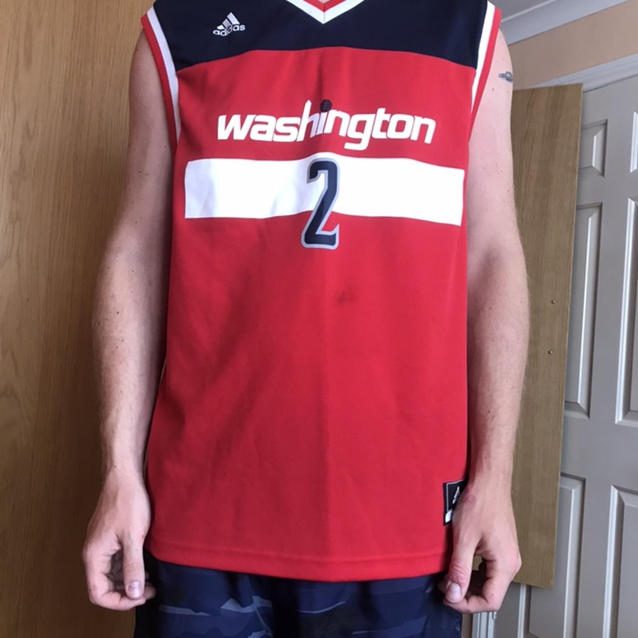 Men's Adult John Wall Washington Wizards M Medium Adidas Jersey NBA  Basketball