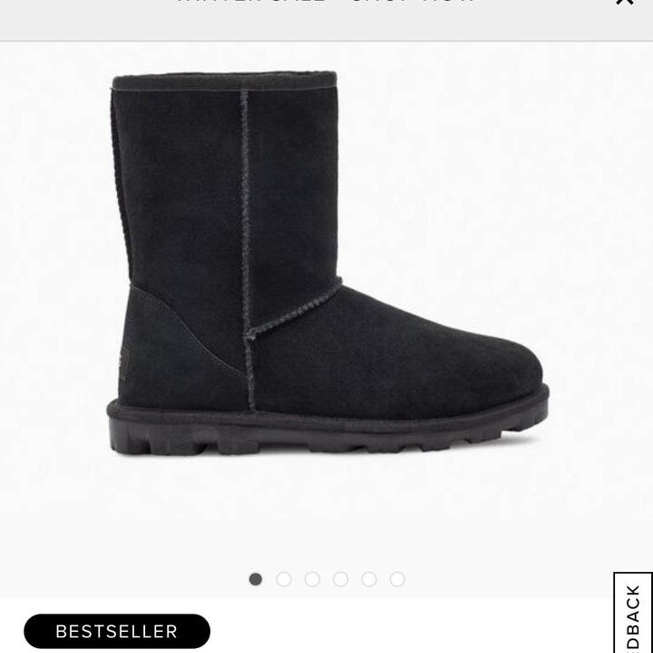 Classic Essential Short black Ugg boots, very good... Depop