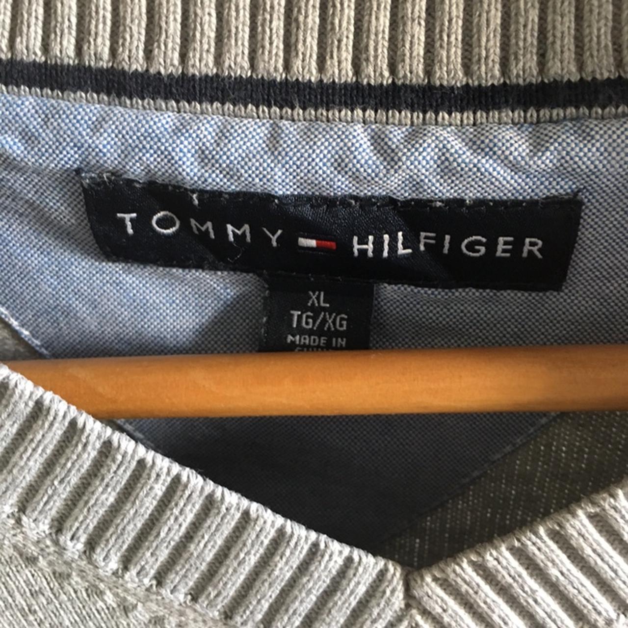 Grey Tommy Hilfiger jumper. XL. In great shape. - Depop