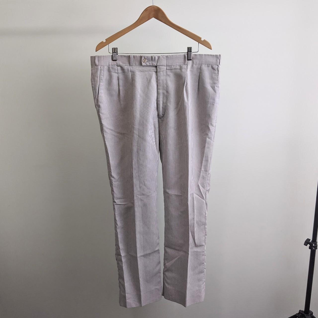 Vintage Grey Striped Dress Pants An amazing pair... - Depop