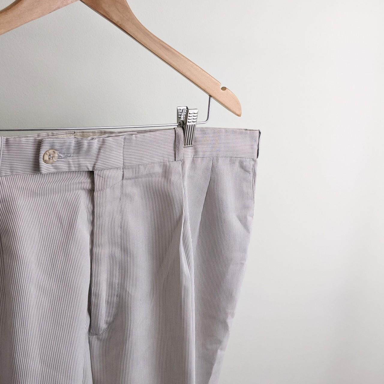 Vintage Grey Striped Dress Pants An amazing pair... Depop