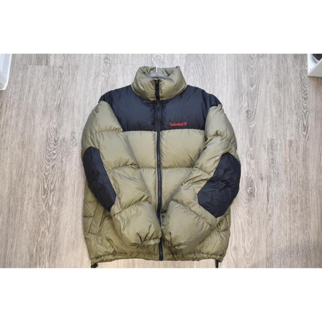 timberland green puffer jacket