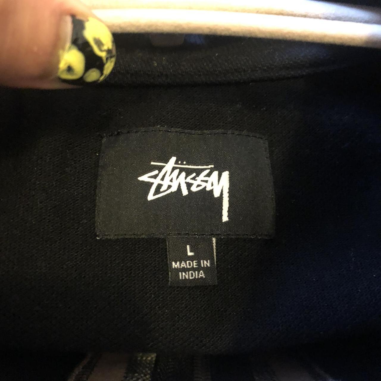 Stüssy zip up short sleeve polo bowling shirt in the... - Depop