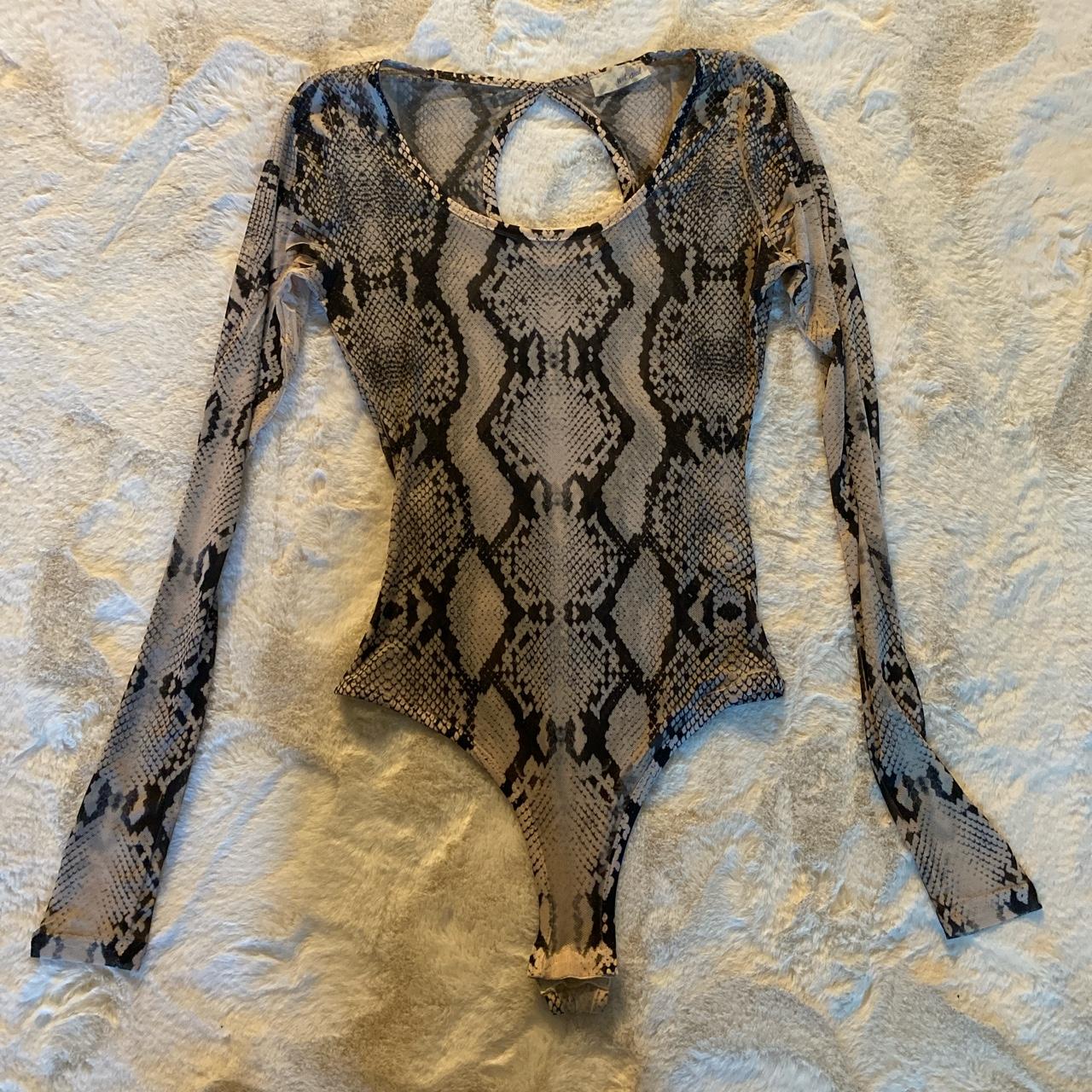 snakeskin nike bodysuit
