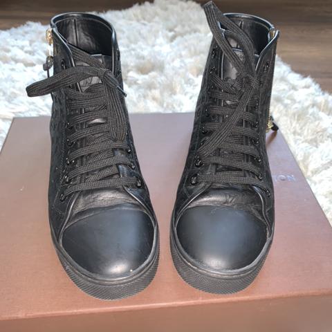 Louis Vuitton Black Monogram Empreinte Leather Punchy High Top