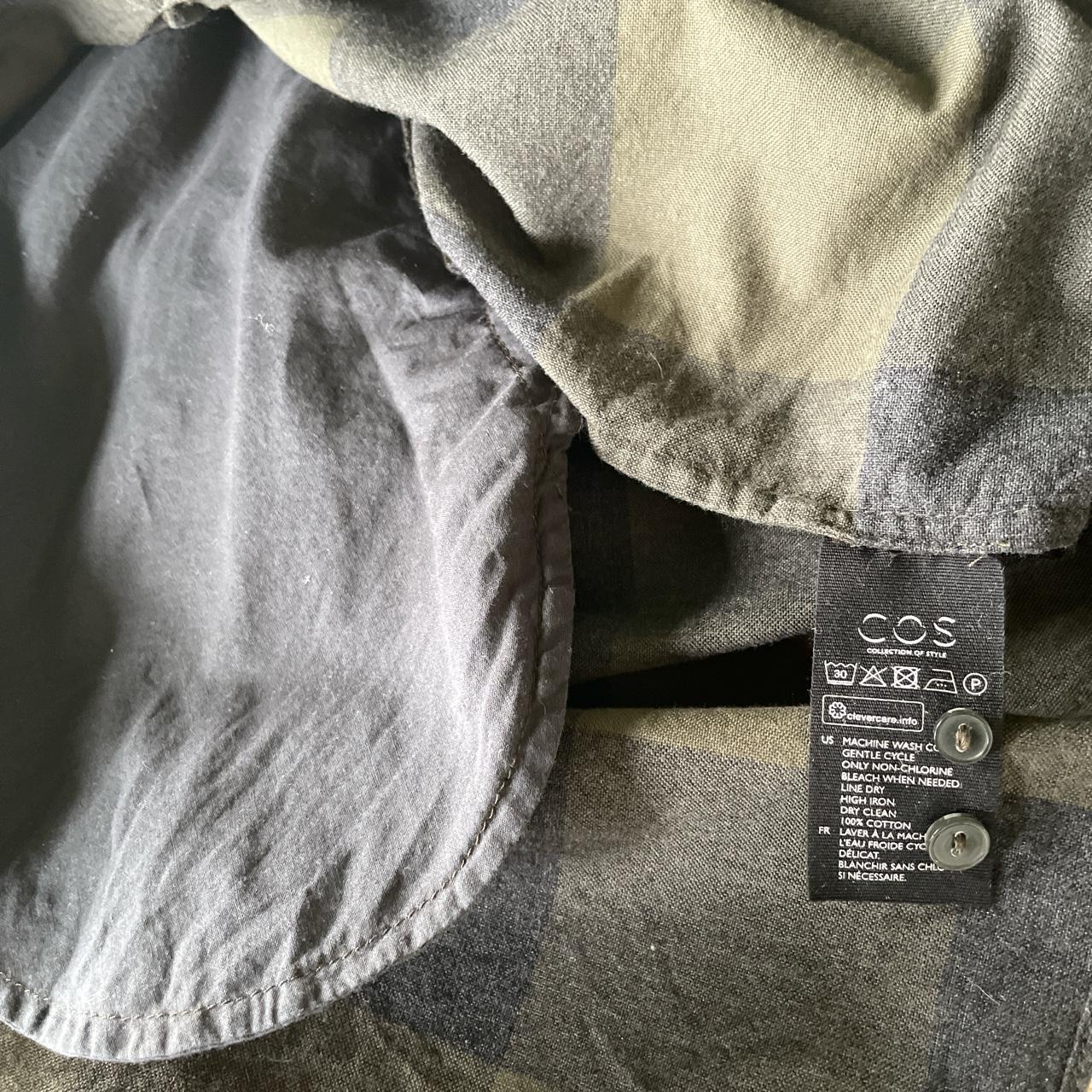 COS Women's Green and Grey Dress | Depop