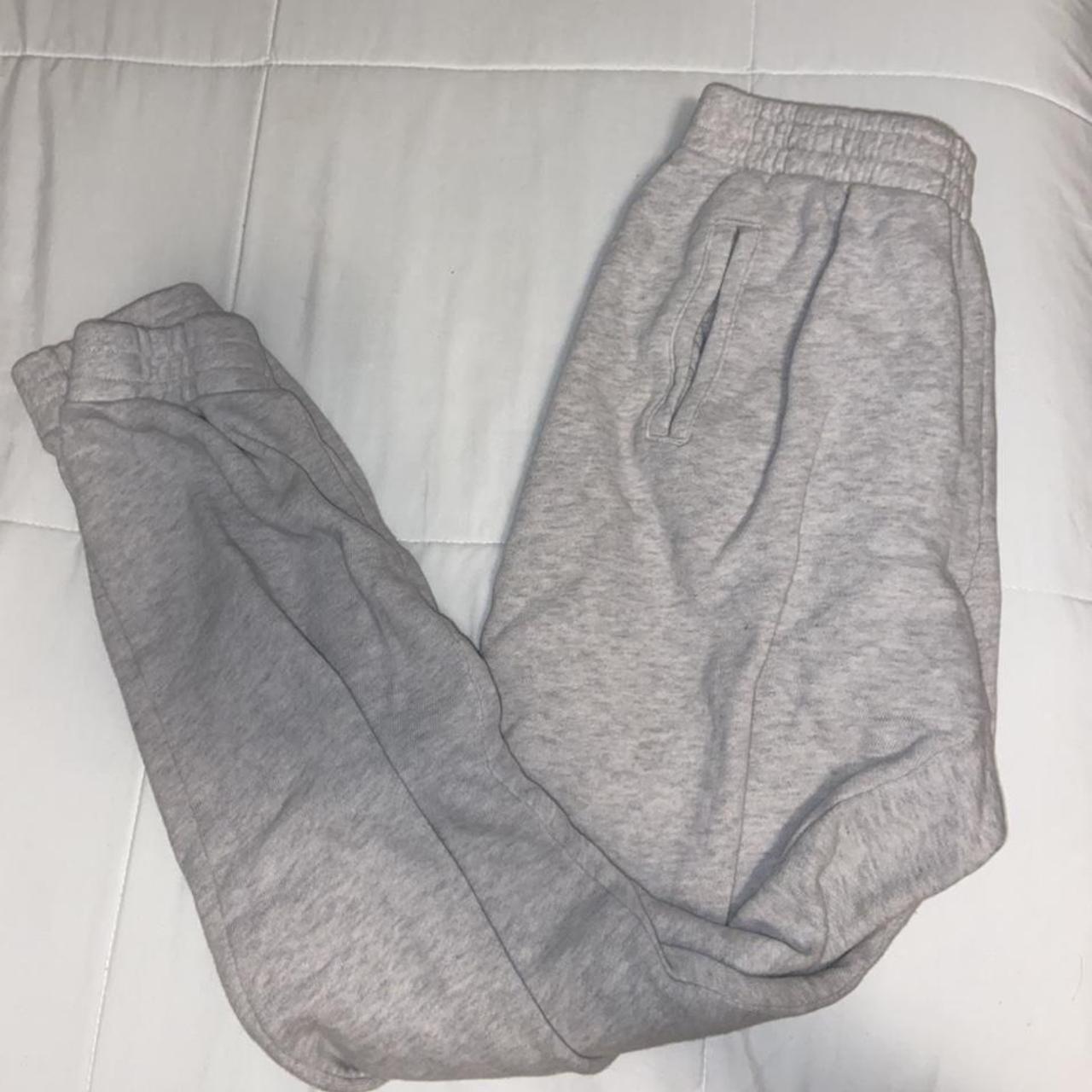 brandy grey sweatpants too short for me sight pink... Depop