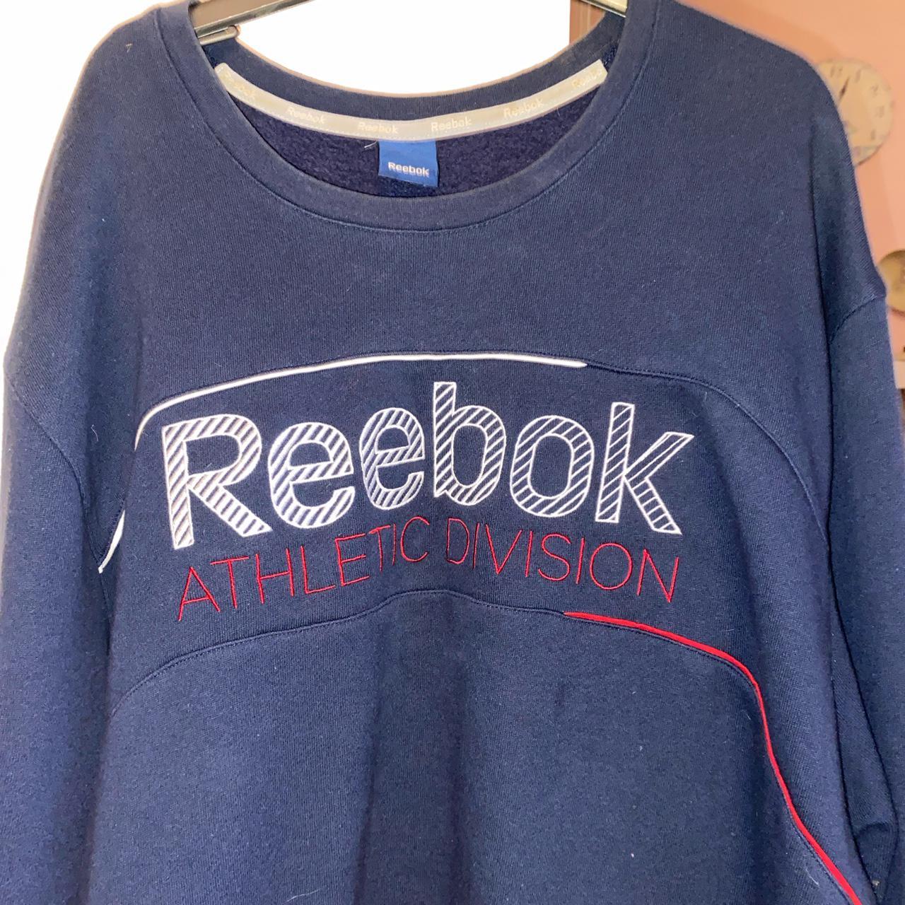 Vintage Reebok Jumper (for gals it can be worn like... Depop