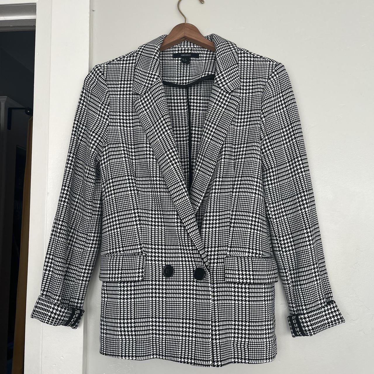 Product Image 1 - Black and white houndstooth blazer,