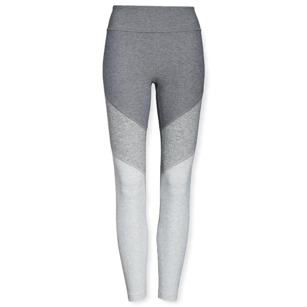 Outdoor Voices 7/8 Spring Colorblock Leggings Black Gray Size