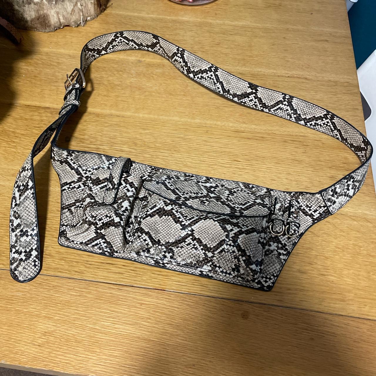 Snake print 2025 waist bag