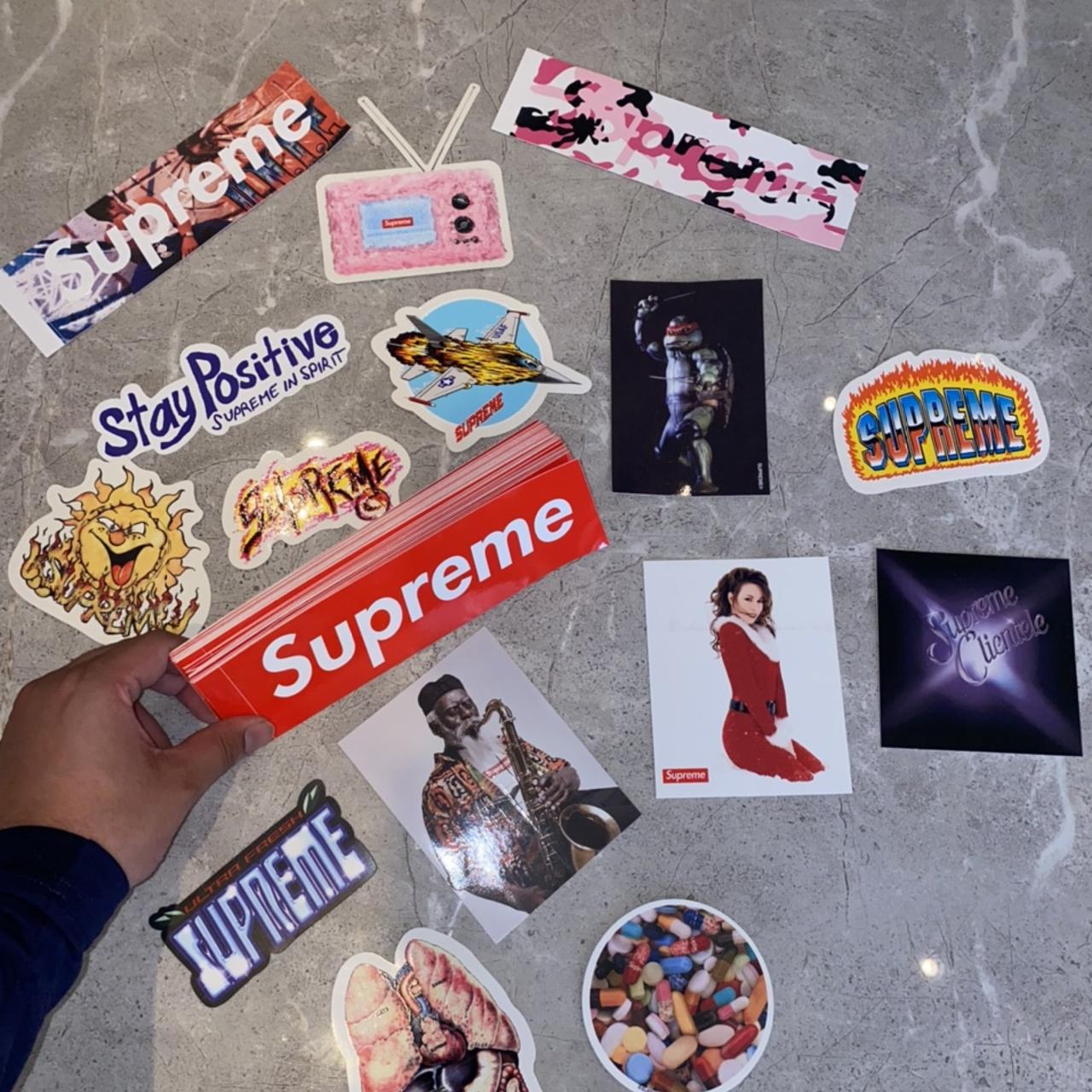 Custom Supreme Box Logo. Sticker Bomb Kit. 20 for - Depop