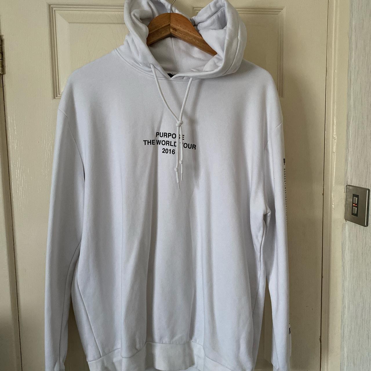 H&M Purpose tour rare merch hoodie Size Large... - Depop