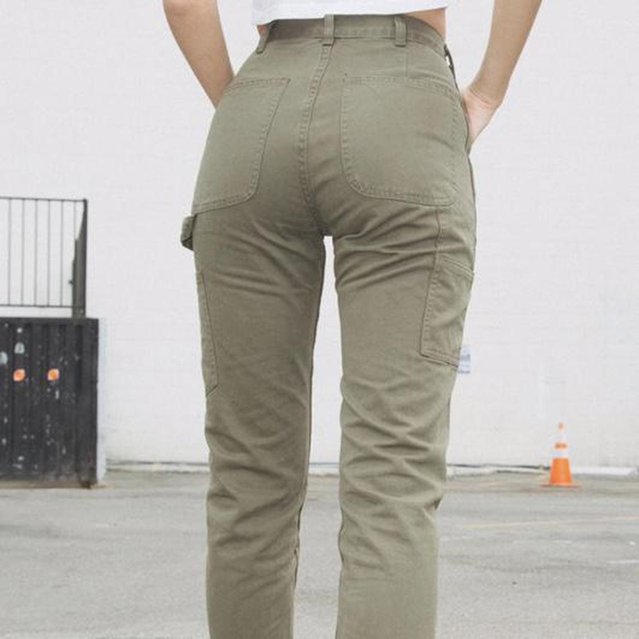 Brandy melville jane khaki cargo pants Size M (Also... Depop