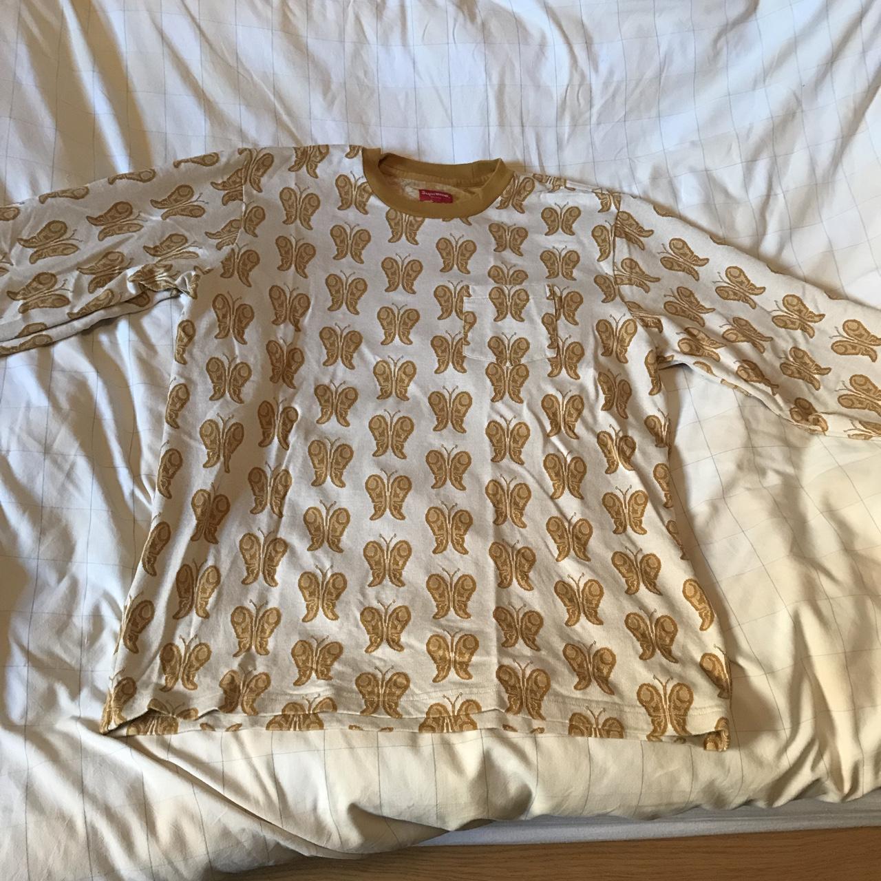Supreme yellow camo hockey jersey from FW14 in | Depop