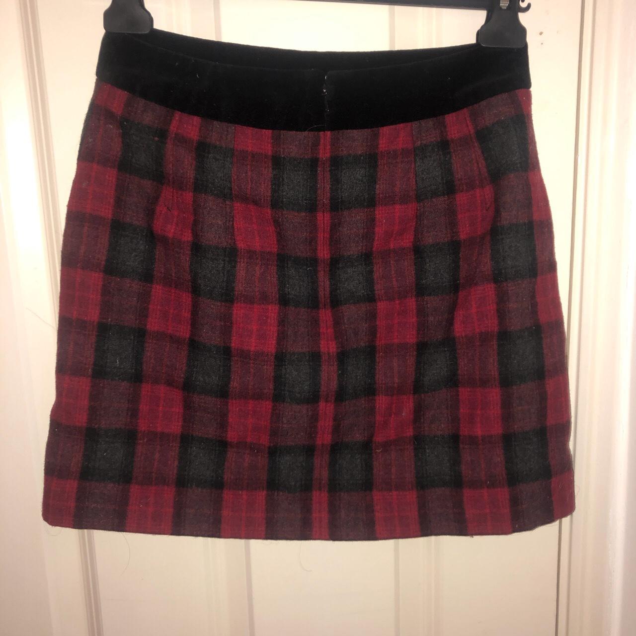 Jack wills red tartan skirt hotsell