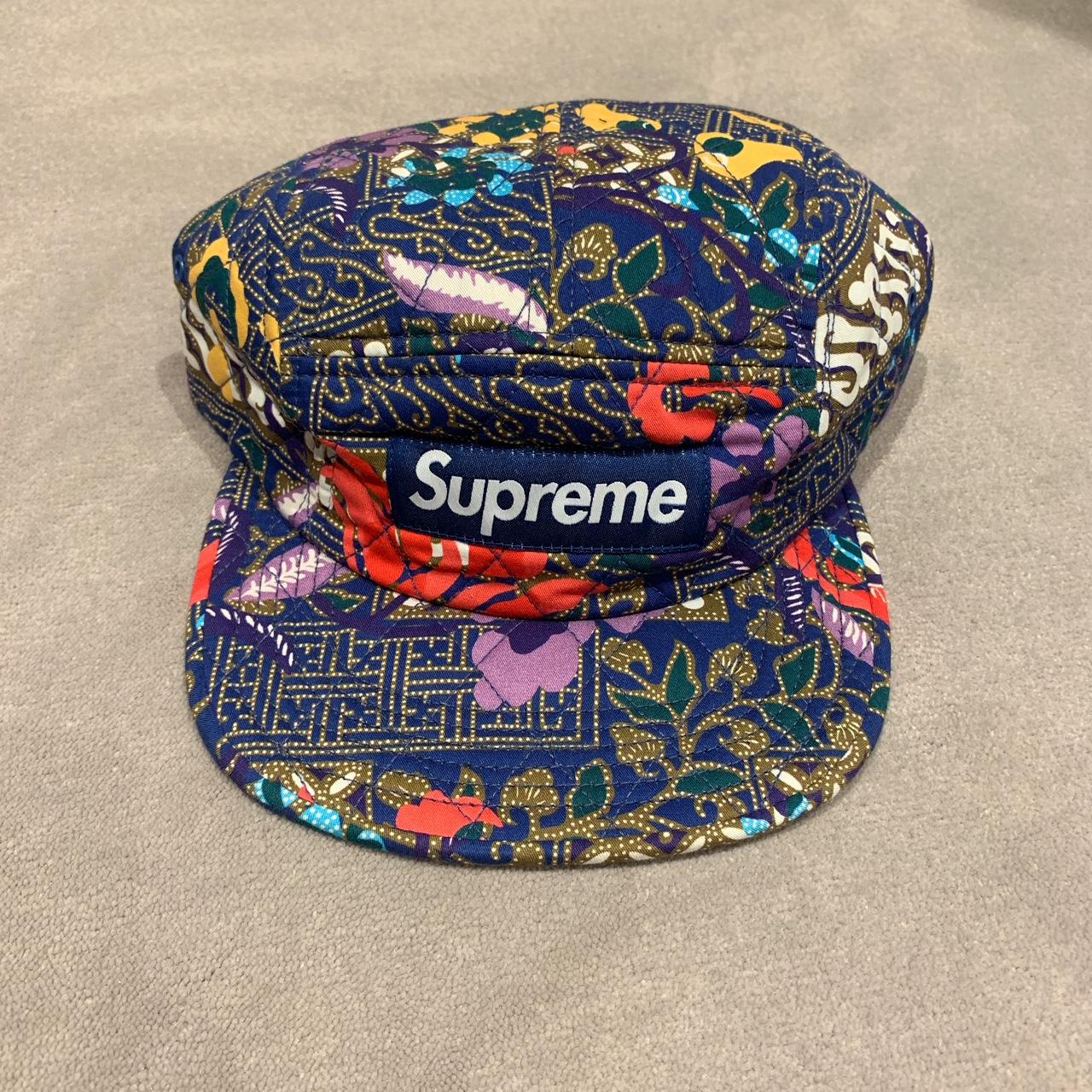 supreme quilted paradise camp cap