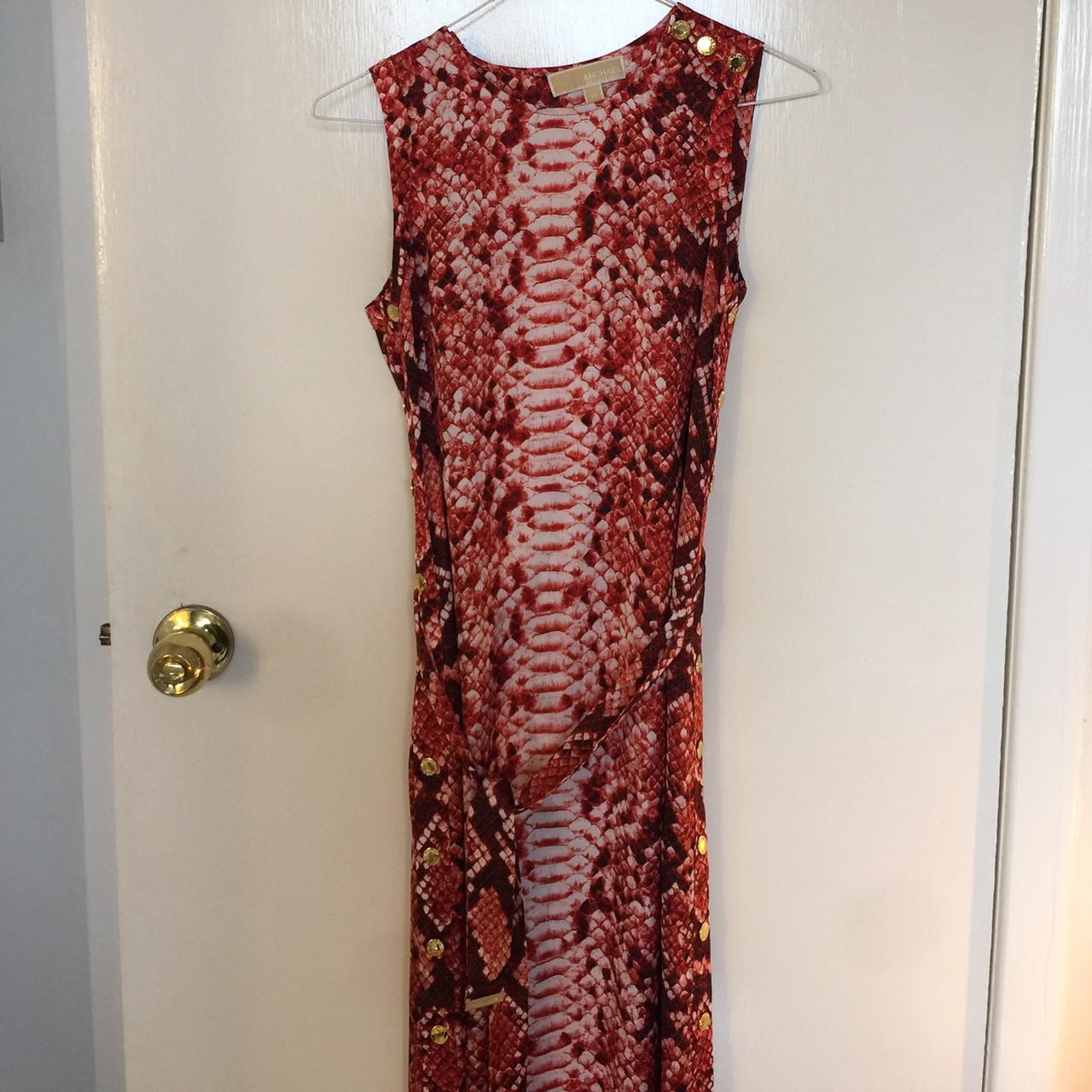 Michael kors store snakeskin dress