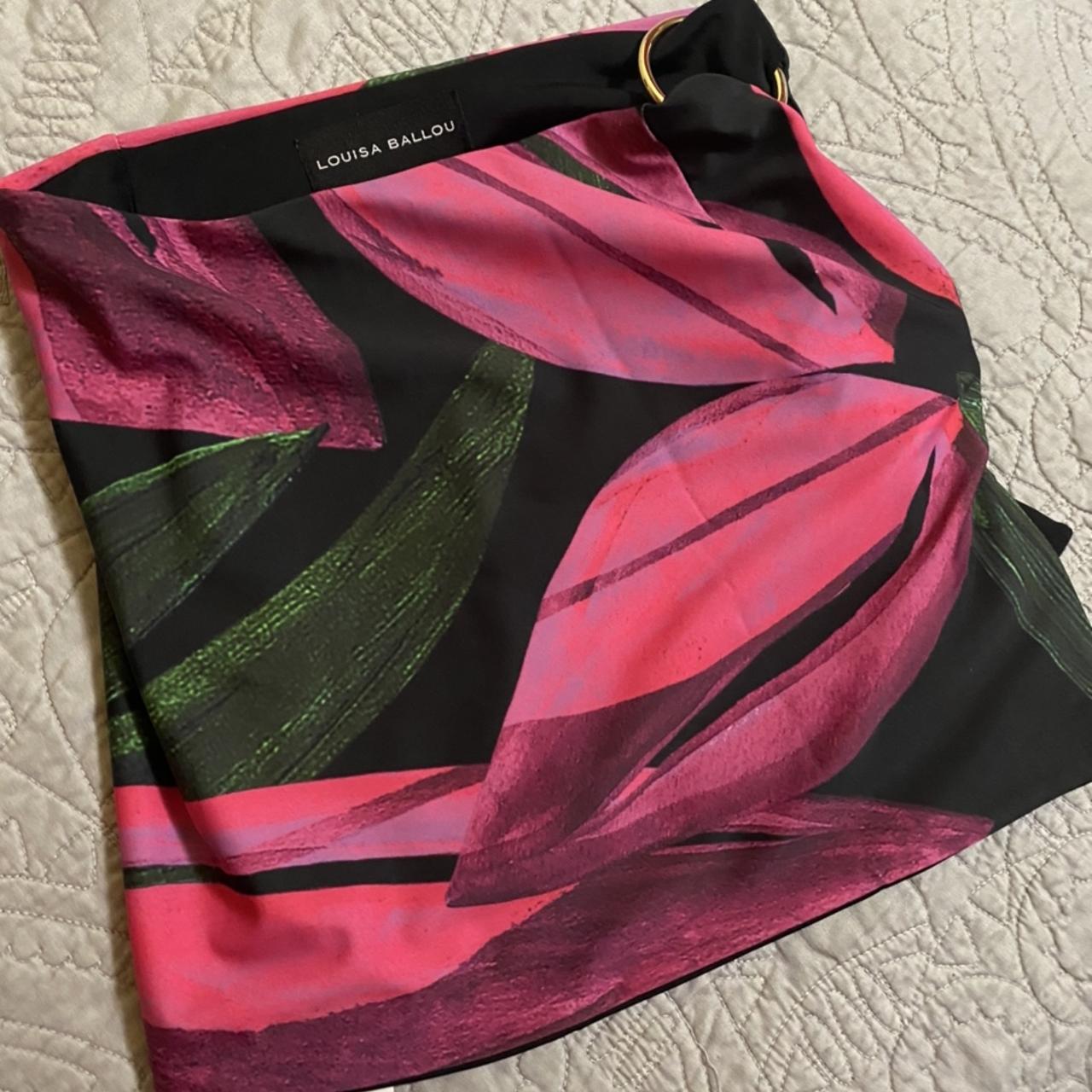 Dior Women's Pink and Green Skirt | Depop