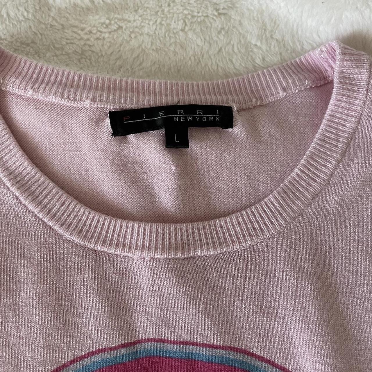 Women's Pink and Blue Jumper | Depop