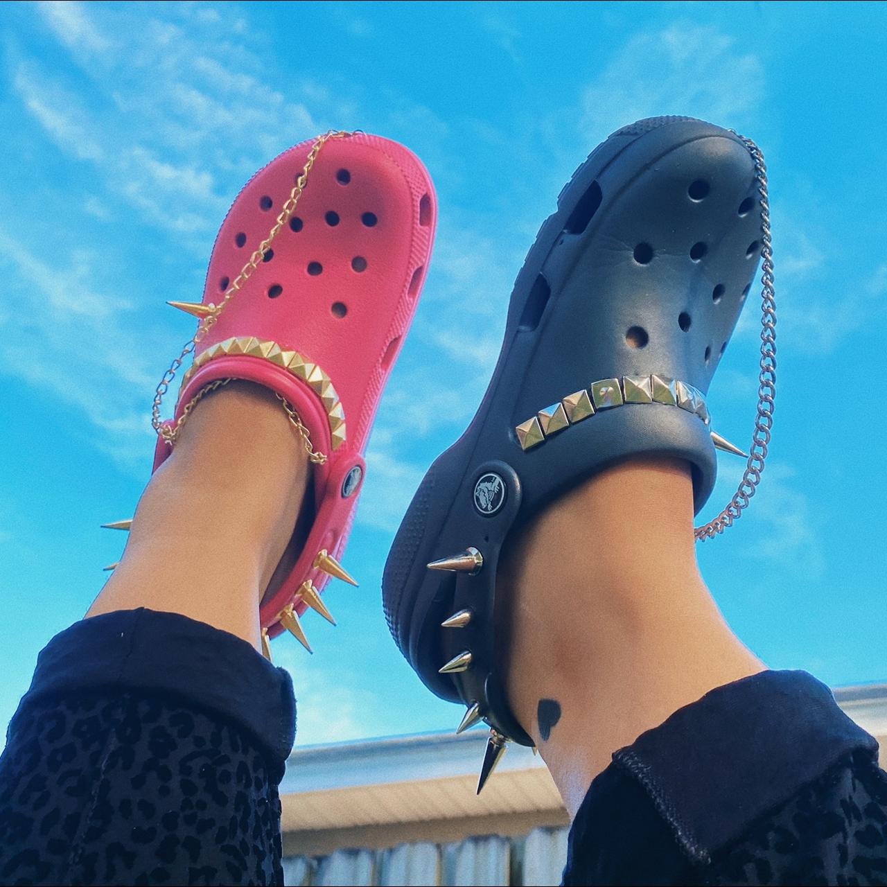 Goth Crocs (Original) There is another seller who is - Depop