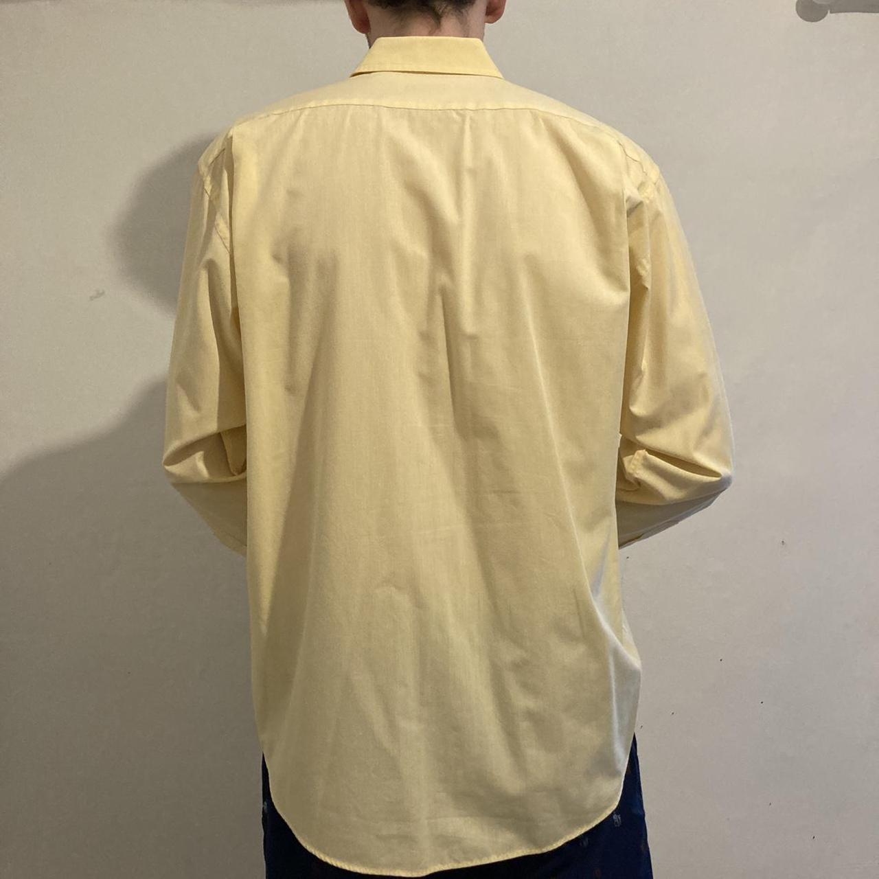 Yellow Ysl Oxford Shirt Original Vintage Yves Saint Laurent