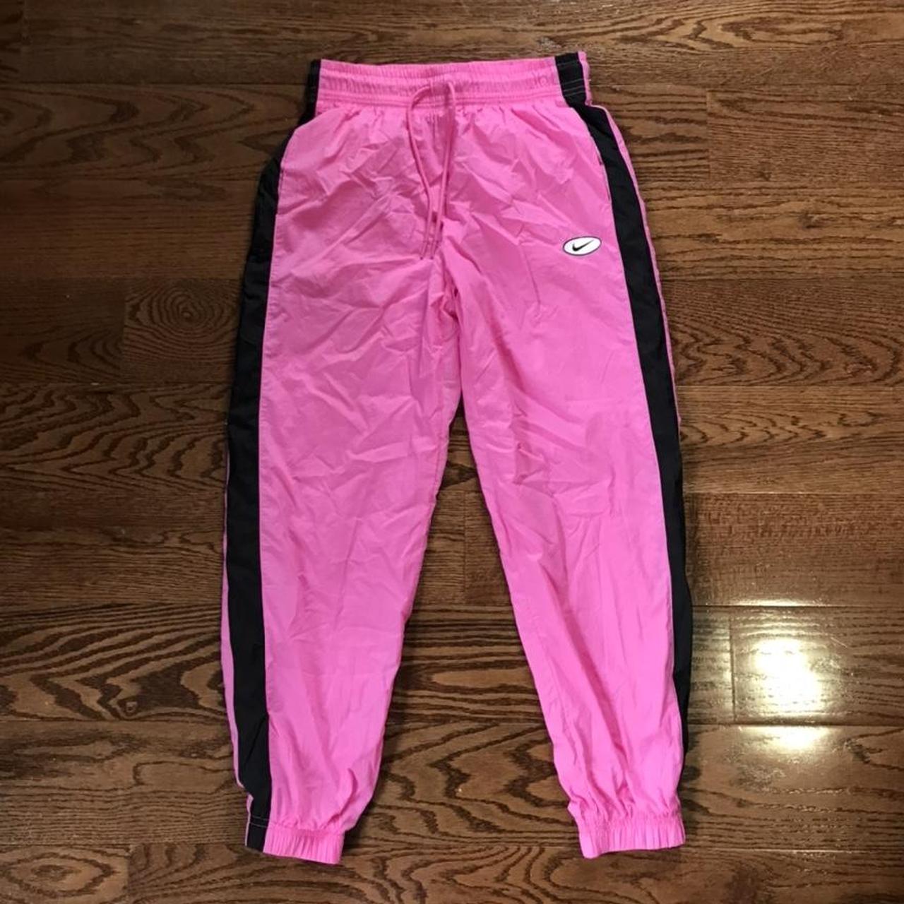 pink nike windbreaker pants