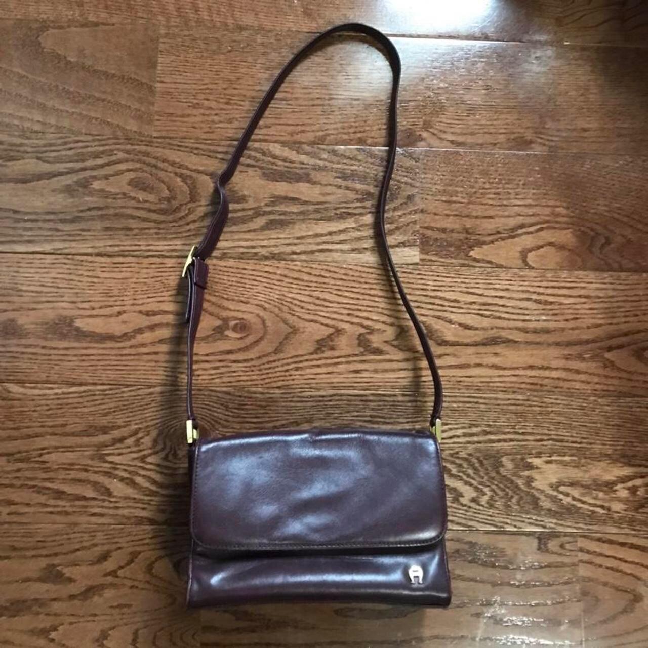 Etienne Aigner Red Shoulder Purse •minor flaws (see... Depop