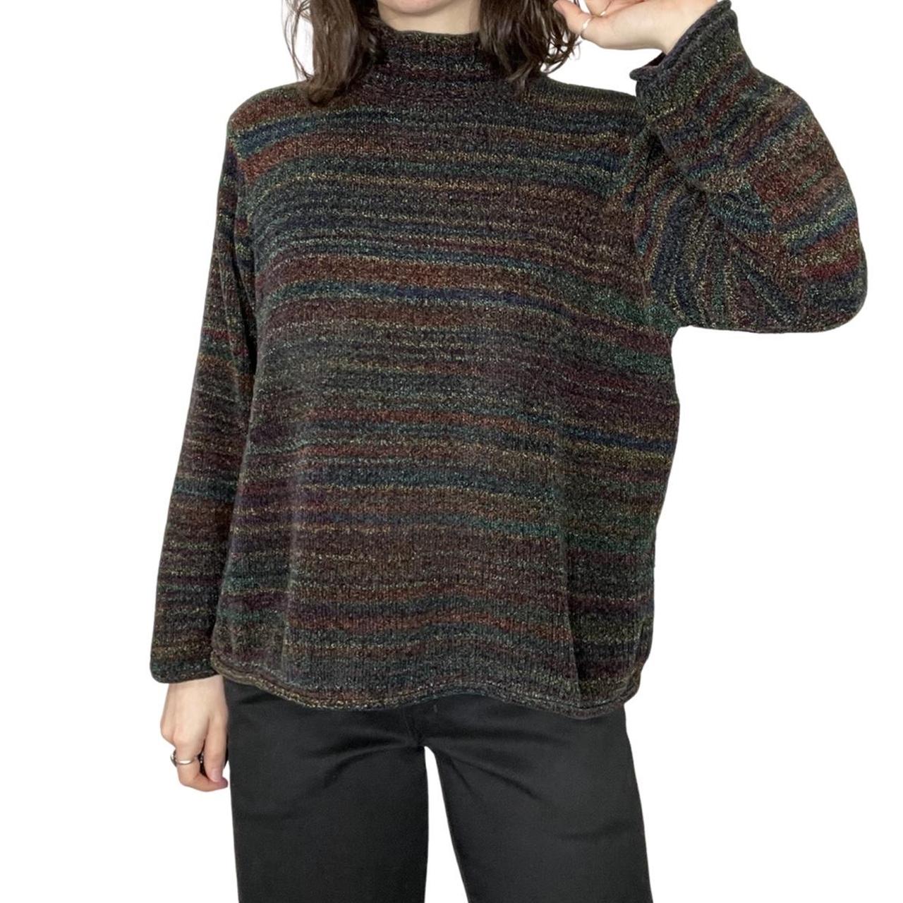 rainbow mock neck
