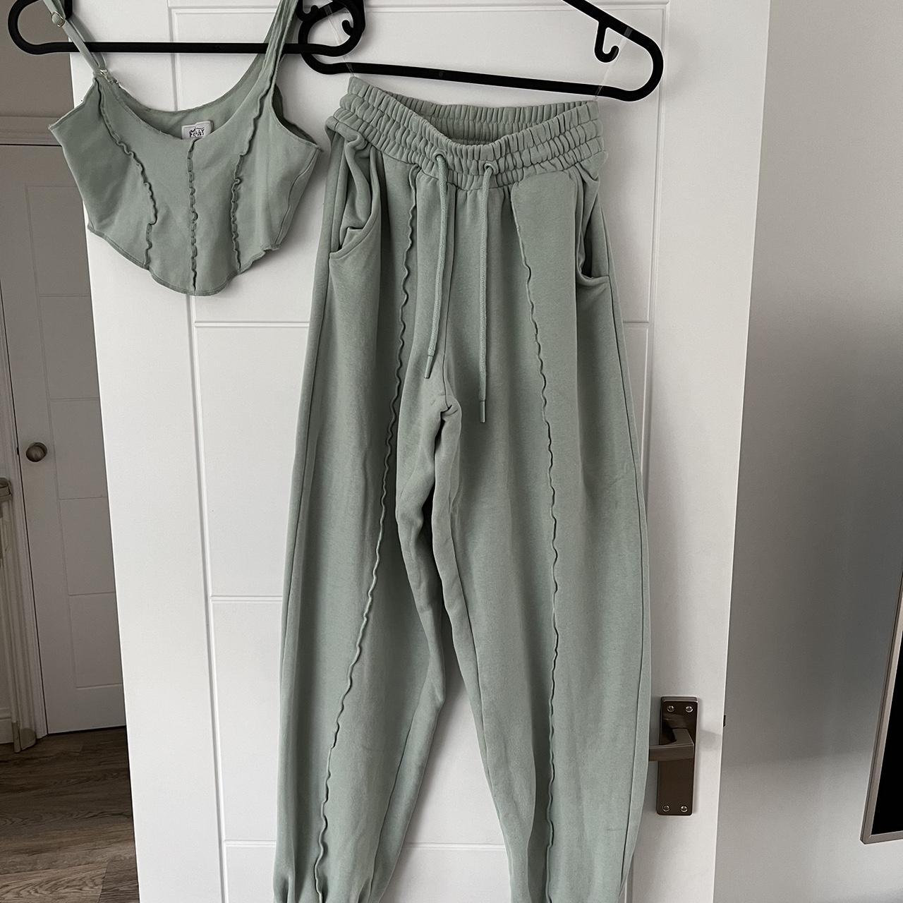 Oh Polly Women's Green Jumpsuit Depop