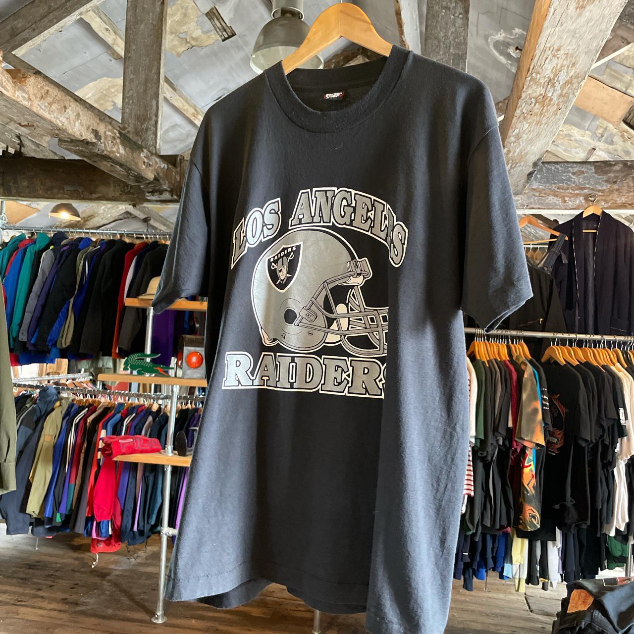 Vintage 1990s LA Raiders single stitch... - Depop