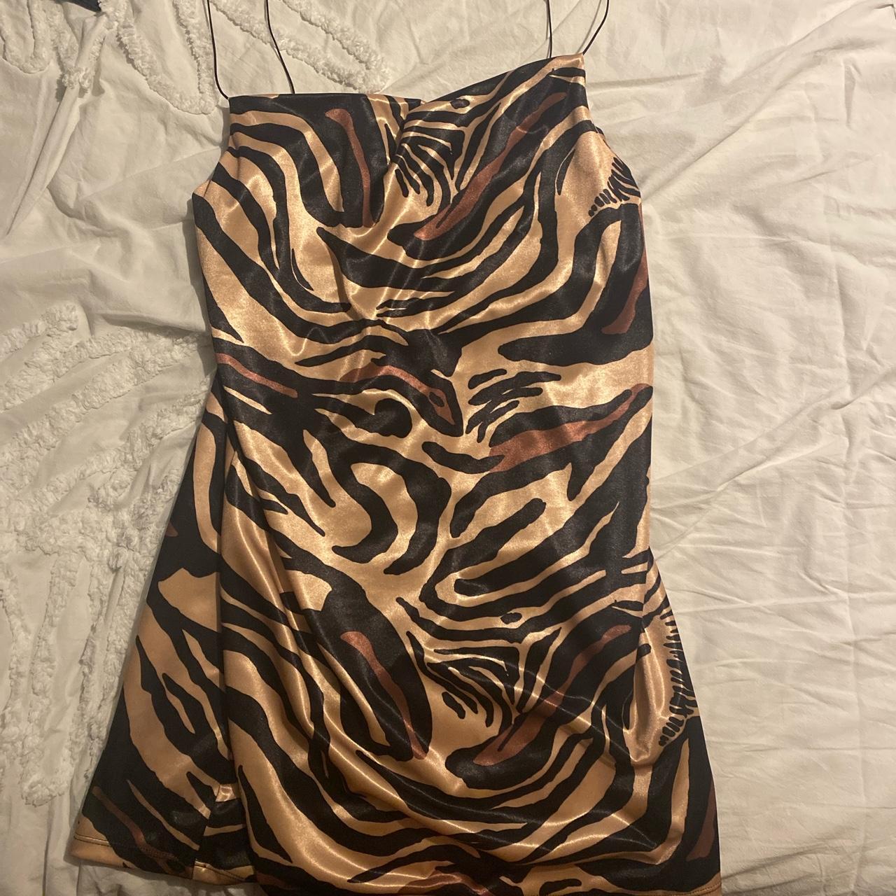 Animal Print Zara slip dress, Brand New
