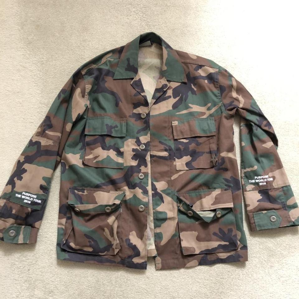 Justin bieber camo jacket best sale