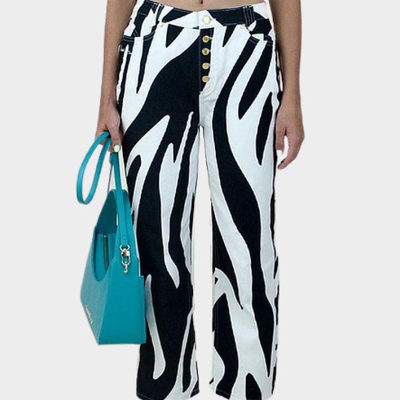 House Of Sunny Rewa Zebra Pants UK10 EU38 Depop