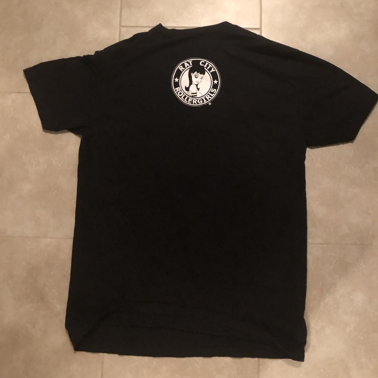 【Black Eye Patch】TUFF CITY ROLLER TEE Rat City Roller girls roller derby shirt. Support a | Depop