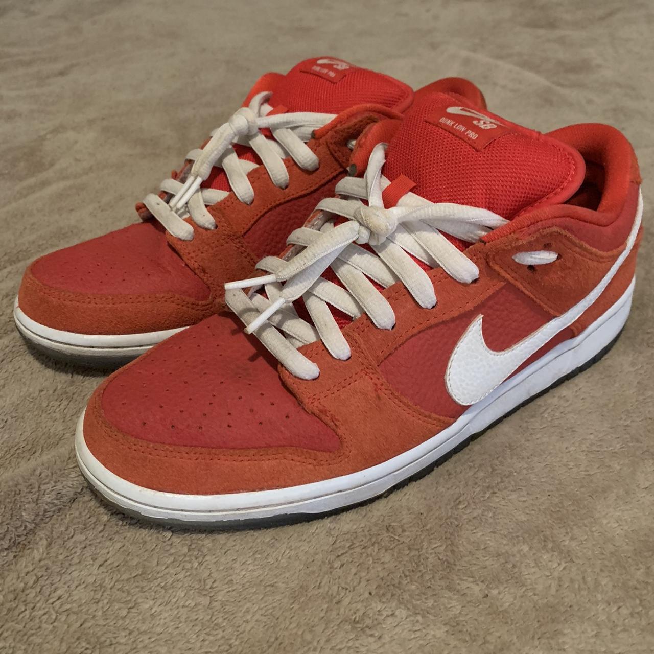 Rare Nike Dunk SB Low Challenge Red University... - Depop