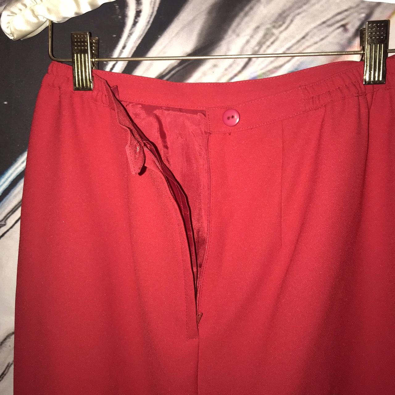 Sexy little red skirt! Has slip under it! Slit in... - Depop