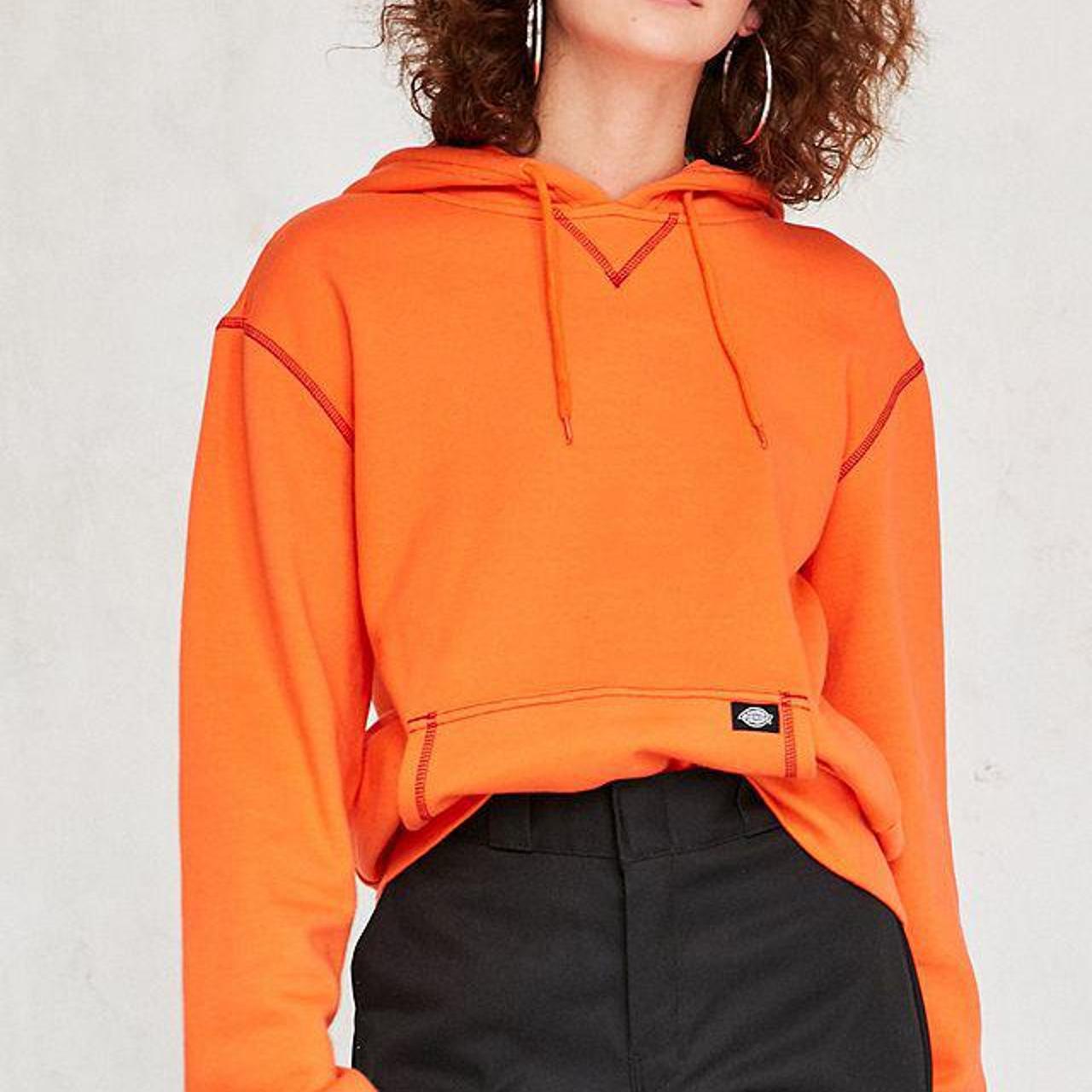 Dickies x Urban Outfitters Orange hoodie with red... Depop
