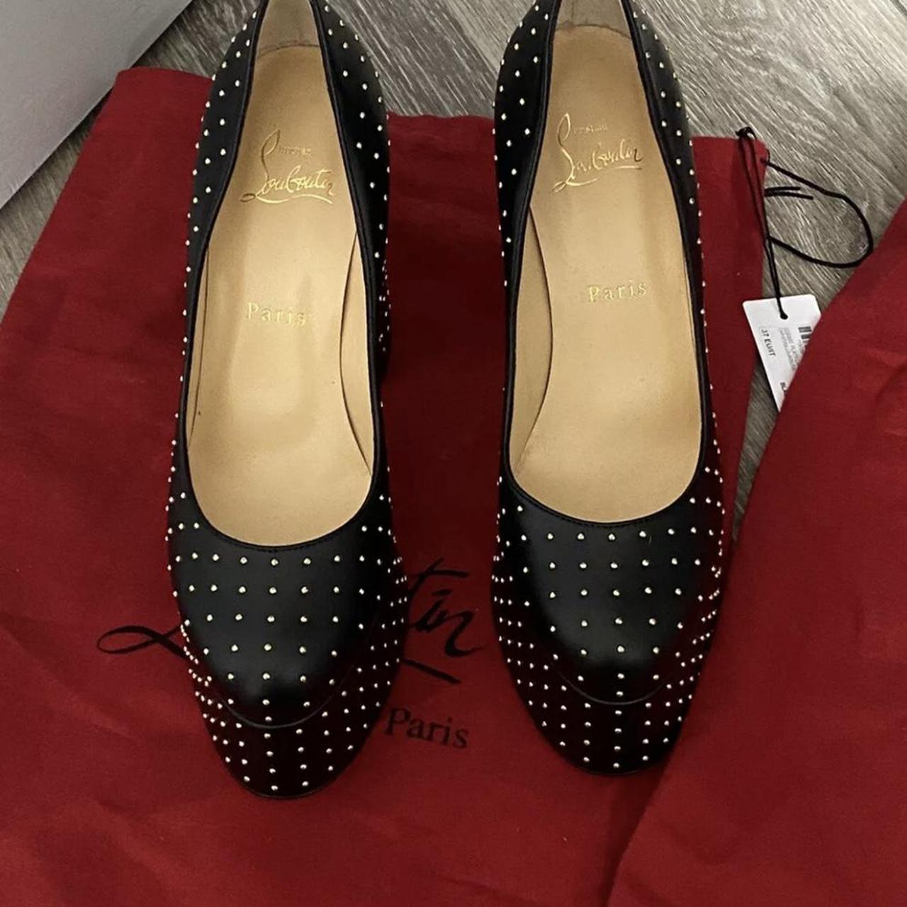 Christian Louboutin red bottom dress shoes. Wire - Depop