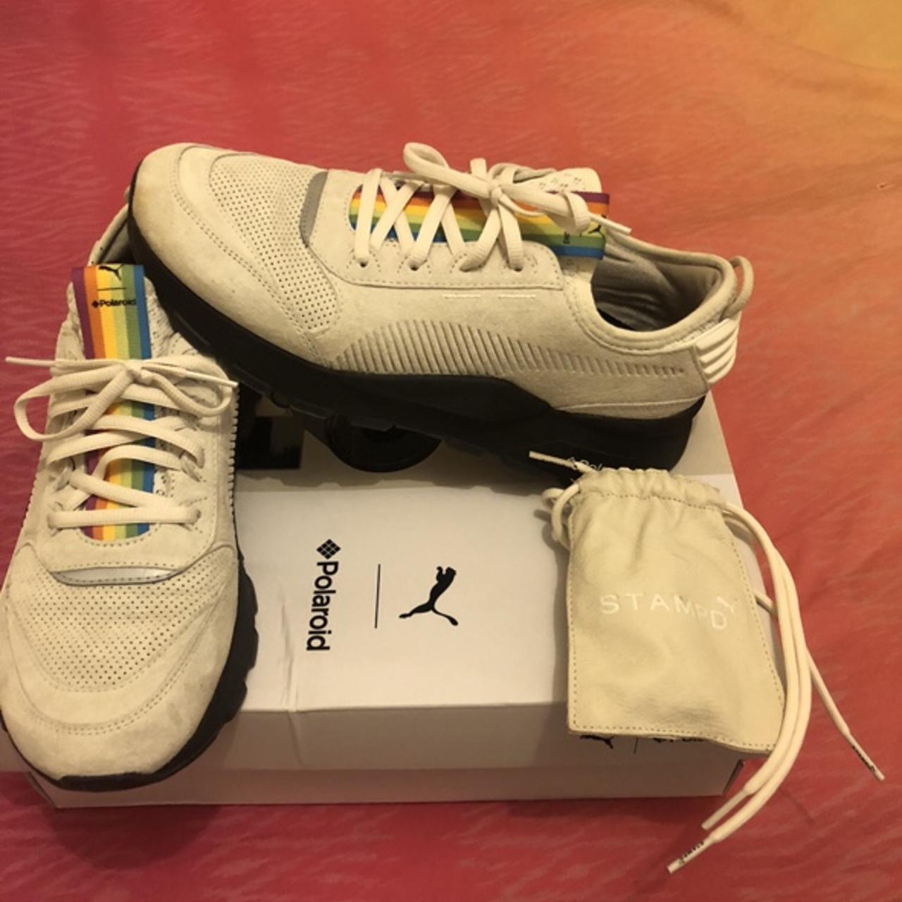 Polaroid x puma sneakers Size UK 7 Worn a handful of. Depop