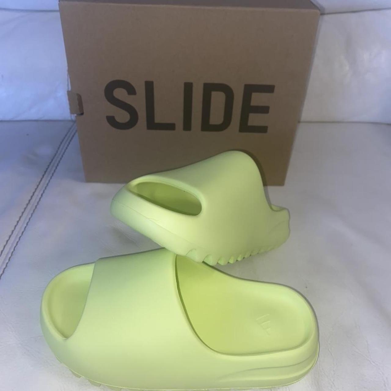 yeezy slide neon green