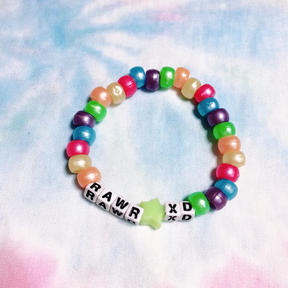 Embrace your inner scene kid with this RAWR XD kandi