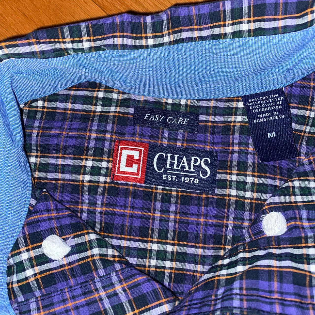 💜 Chaps Plaid Long Sleeve Button Up Shirt 💜 - size... - Depop
